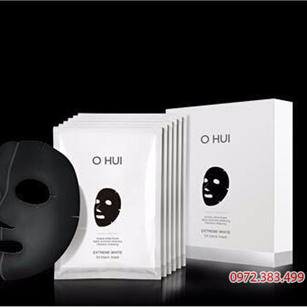 Mặt nạ trắng da Ohui Extreme White 3D Black Mask Snow vitamin.