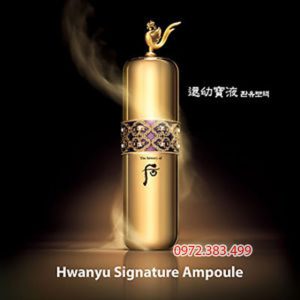 Hoàn lưu cao Whoo Hwanyu Signature Ampoule giúp giải quyết mọi vẫn đề về da
